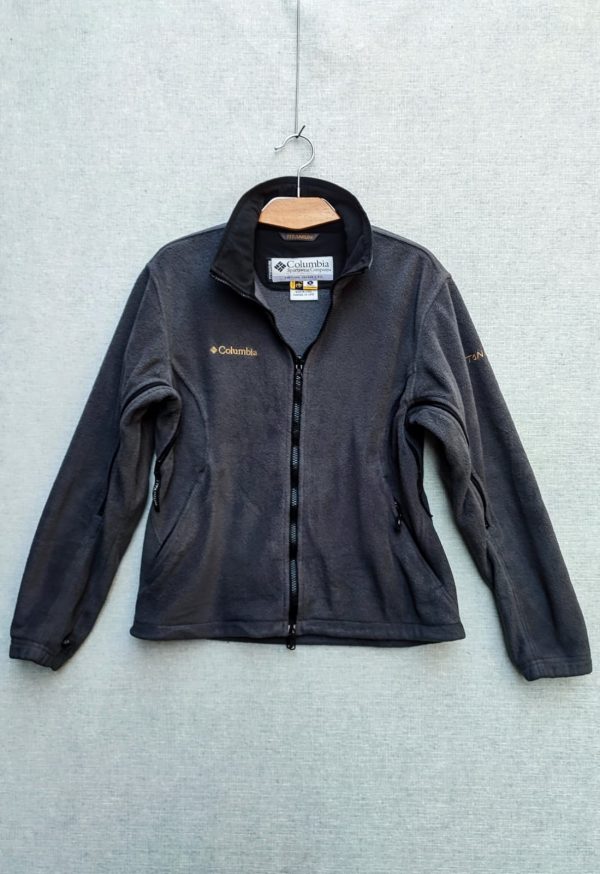 Chaqueta Cortaviento Columbia, Mujer, Talla M, Grís Grafito - Imagen 2