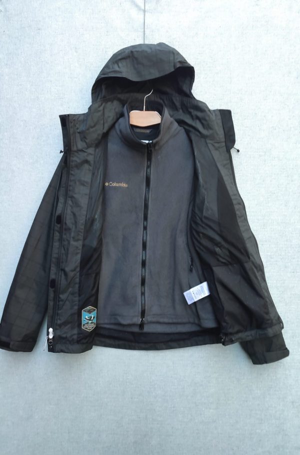 Chaqueta Cortaviento Columbia, Mujer, Talla M, Grís Grafito - Imagen 6