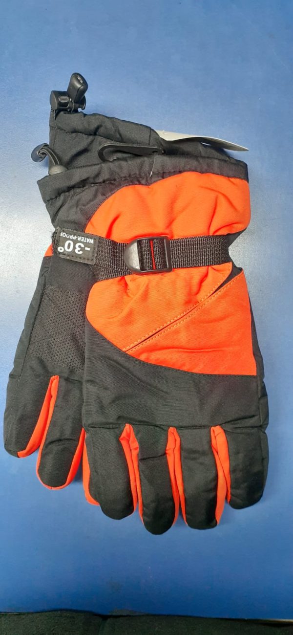 Guante Unisex, Talla XL, Naranjo con Negro