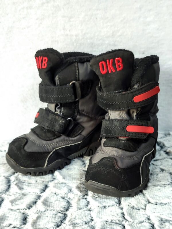 Bota OshKosh, Unisex, Talla 25, Negro/Grìs