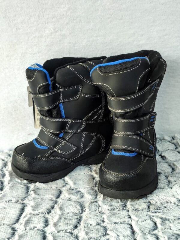 Bota Rugged, Niño, Talla 25, Negro/Azulino