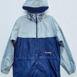 Chaqueta Cortaviento Columbia, Mujer, Talla S, Grís