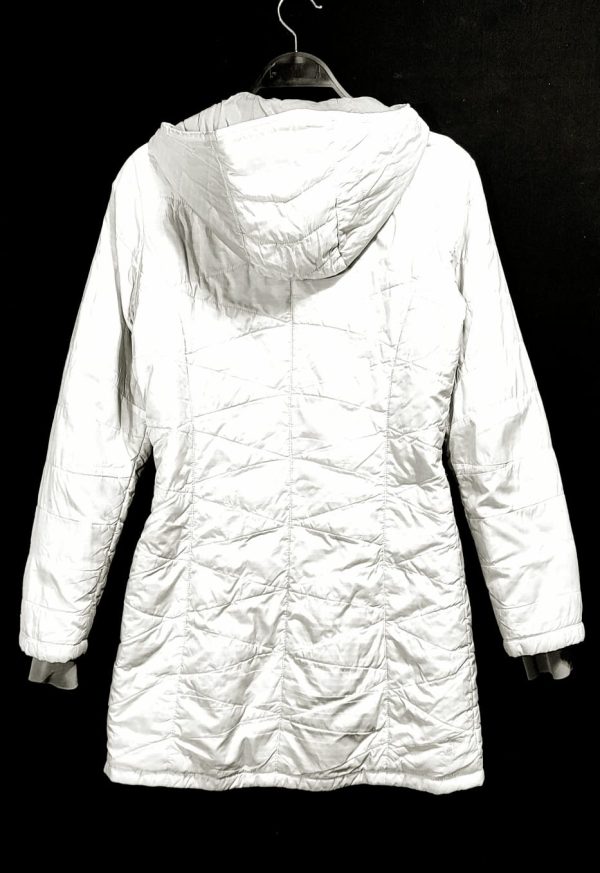 Parca Larga Columbia, Mujer, Talla S, Blanco - Imagen 2