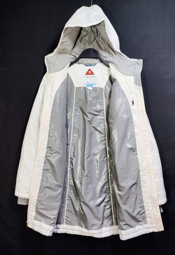 Parca Larga Columbia, Mujer, Talla S, Blanco - Imagen 3