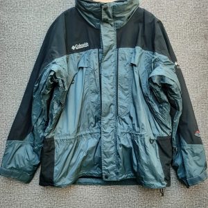 Parca Desmontable 3 en 1 Columbia, Hombre, Talla XL, Grìs Grafito