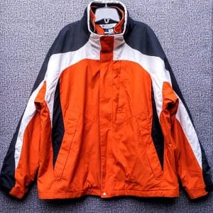 Parca Desmontable 3 en 1 Columbia, Hombre, Talla XXL, Naranjo