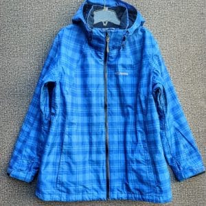 Parca Columbia, Hombre, Talla XL, Escoces Azulino