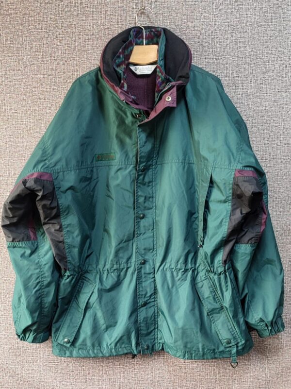 Parca Desmontable 3 en 1 Columbia, Hombre, Talla L, Verde