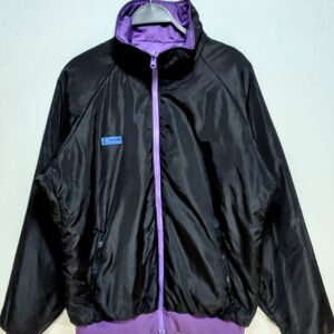 Parca Reversible Vintage Columbia, Mujer, Talla L, Negro