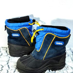 Bota Totes, Niño, Talla 28, Negro/Azul