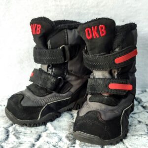 Bota OshKosh, Unisex, Talla 25, Negro/Grìs