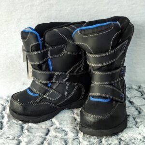 Bota Rugged, Niño, Talla 25, Negro/Azulino