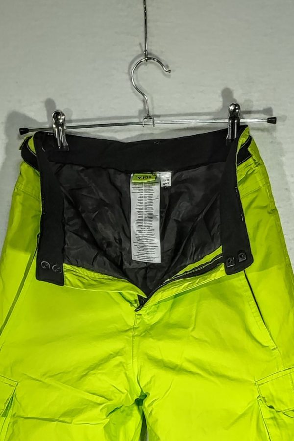 Pantalón YFK, Unisex, Talla 12-14, Verde Lima - Imagen 3