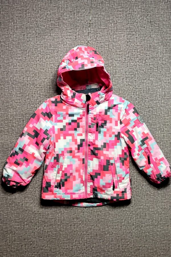 Parca North Ville, Niña, Talla 3-4, Fucsia