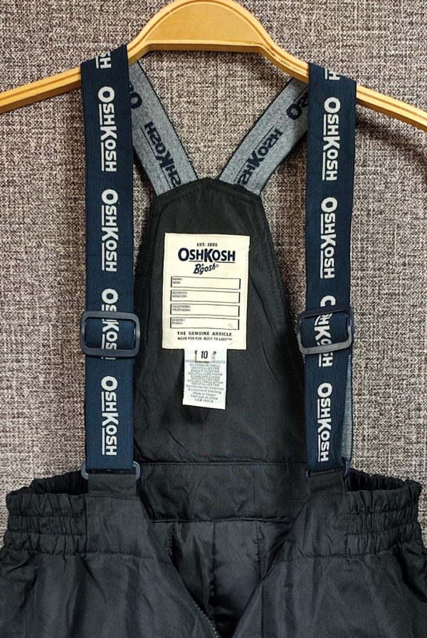 Jardinera OshKosh, Unisex, Talla 10, Negro - Imagen 3