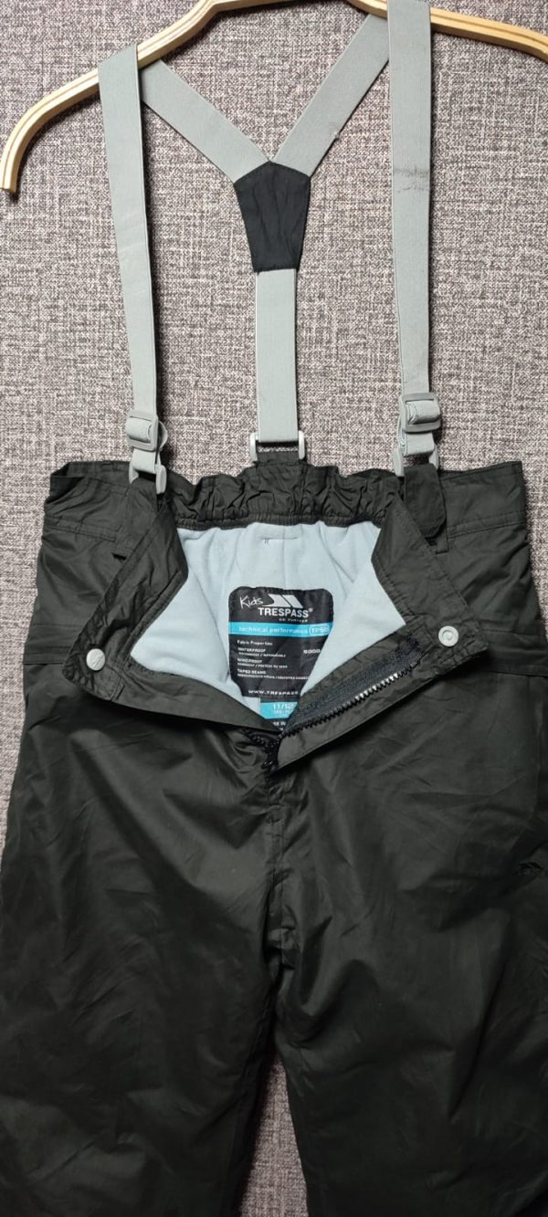 Pantalòn con Tirantes Desmontables Trespass, Niño, Talla 10, Negro - Imagen 4