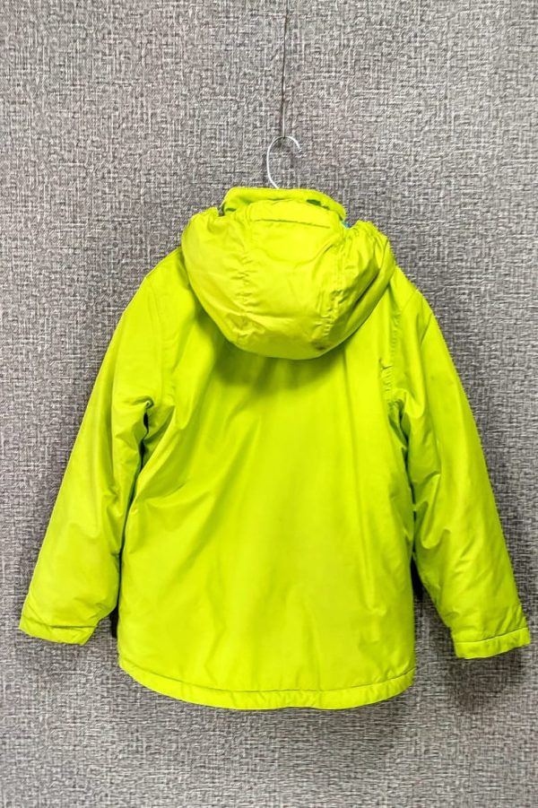 Parca Crane, Unisex, Talla 8-10, Amarillo Fluor - Imagen 4