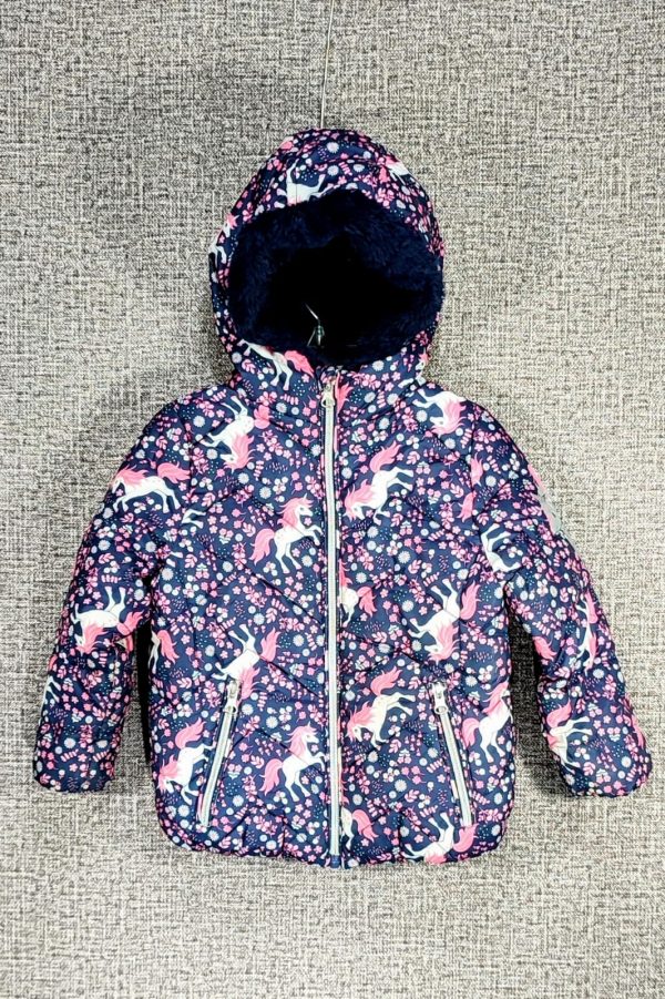 Parca Infinity Kids, Niña, Talla 2-3, Estampado Unicornios