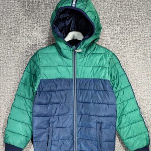 Parca Alive, Unisex, Talla 8-10, Verde Azul