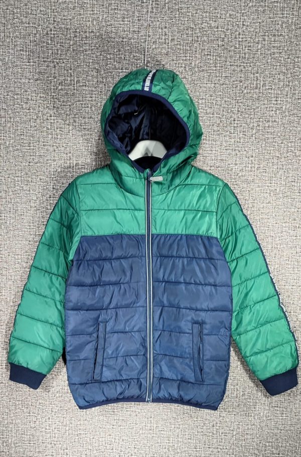Parca Alive, Unisex, Talla 8-10, Verde Azul