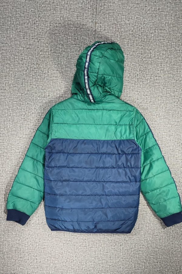 Parca Alive, Unisex, Talla 8-10, Verde Azul - Imagen 4