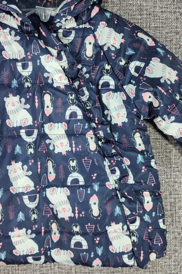 Parca Socute, Niña, Talla 2, Azul Estampado - Imagen 3