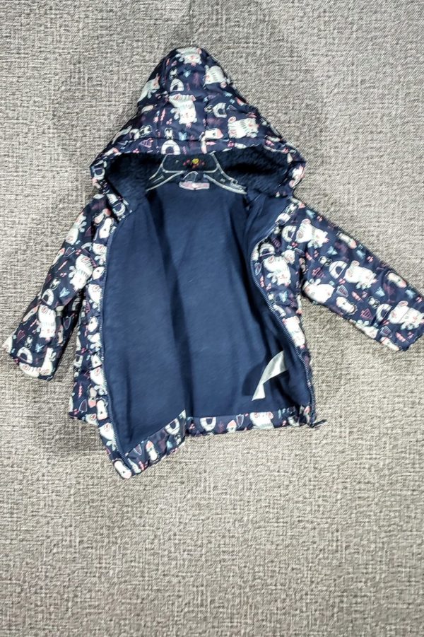 Parca Socute, Niña, Talla 2, Azul Estampado - Imagen 4