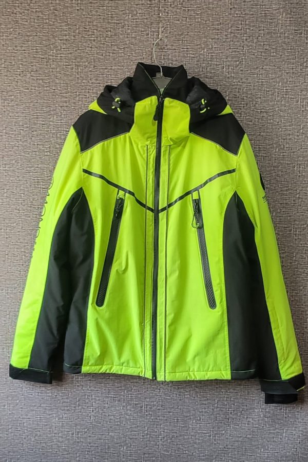 Parca Downhill, Hombre, Talla M, Amarillo Fluor