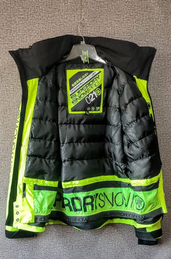Parca Downhill, Hombre, Talla M, Amarillo Fluor - Imagen 3