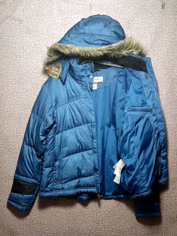 Parca Columbia, Mujer, Talla XL, Azul Petròleo - Imagen 4