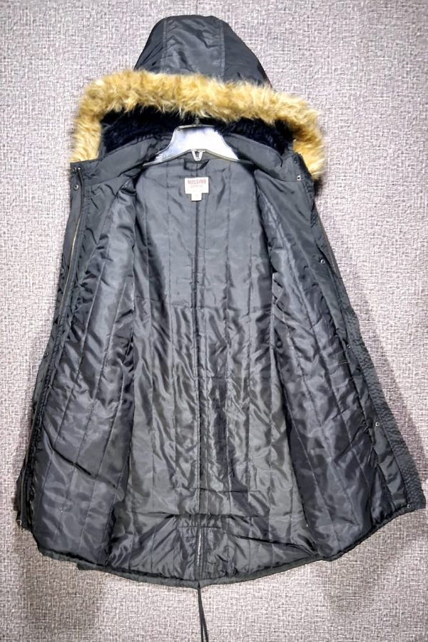 Parca Larga Mossimo, Mujer, Talla XL, Grìs - Imagen 4