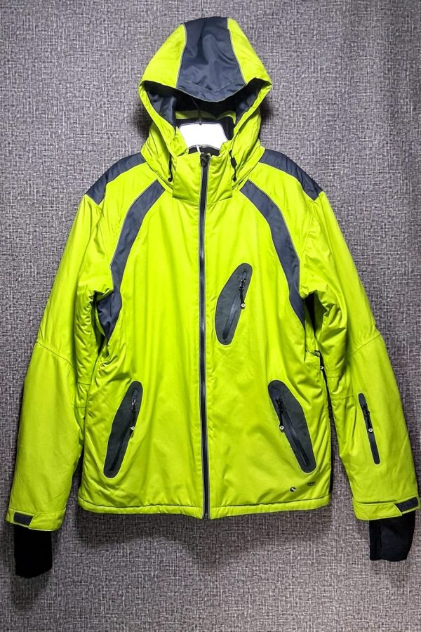 Parca White Season Hombre, Talla XL, Amarillo Fluor