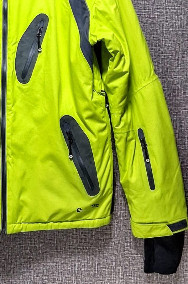 Parca White Season Hombre, Talla XL, Amarillo Fluor - Imagen 3
