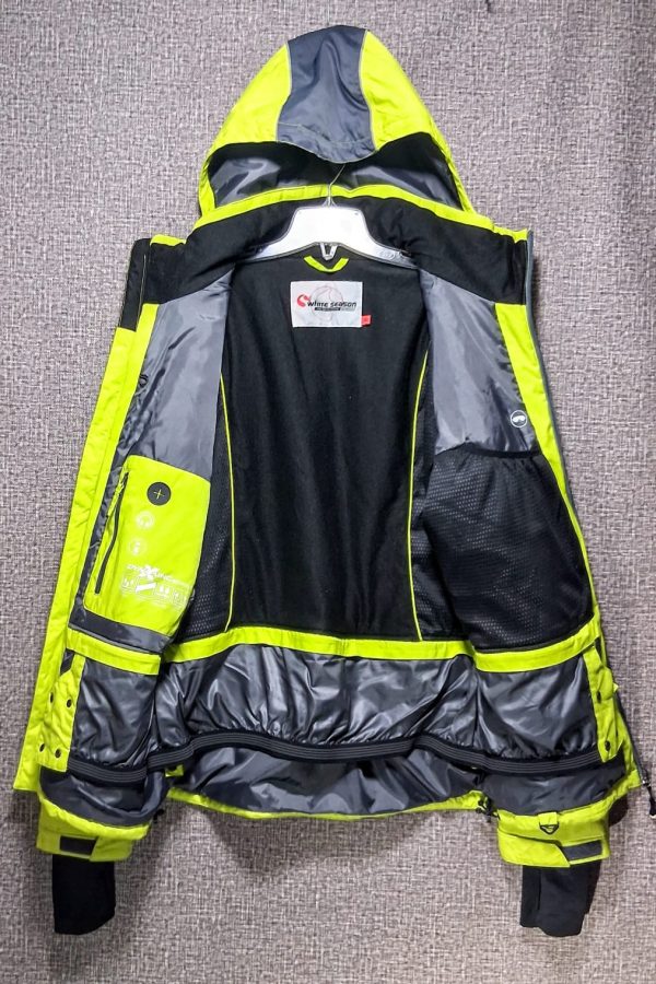 Parca White Season Hombre, Talla XL, Amarillo Fluor - Imagen 4